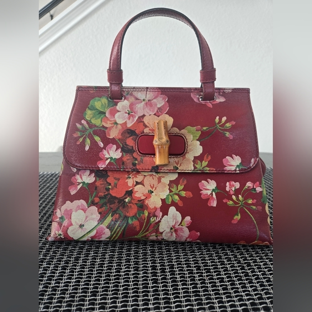 Gucci bamboo Bloom top handle leather handbag - Picture 15 of 17